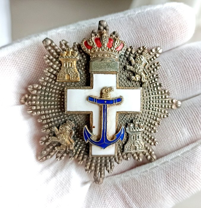 Spanien - Flåde - Belønning - Order Of Naval Merit With White Distinction, Il Class Star