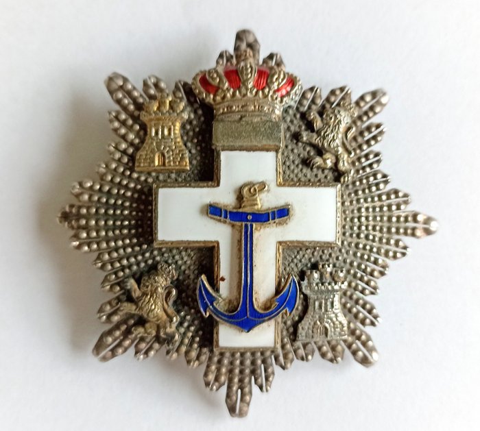 Spanien - Flåde - Belønning - Order Of Naval Merit With White Distinction, Il Class Star