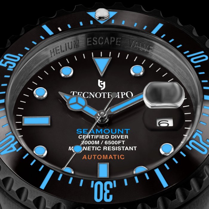 Tecnotempo - "SEAMOUNT" - Diver 2000M  - Limited Edition - TT.2000S.NNBL - Mænd - 2011-nu