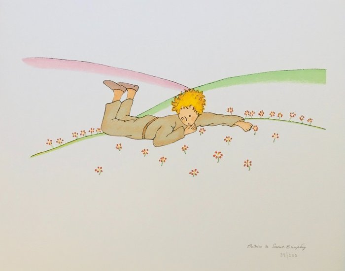 Antoine de Saint-Exupéry (1900-1944), (d'après) - Le Petit Prince - Lithographie numérotée