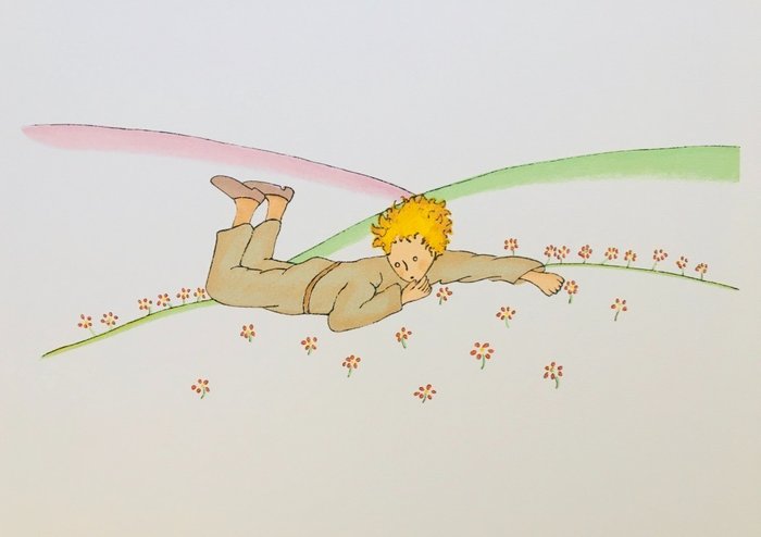 Antoine de Saint-Exupéry (1900-1944), (d'après) - Le Petit Prince - Lithographie numérotée