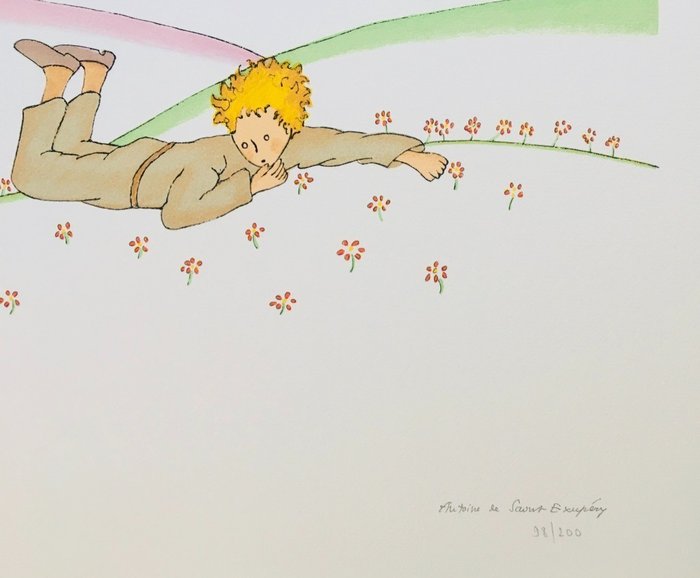 Antoine de Saint-Exupéry (1900-1944), (d'après) - Le Petit Prince - Lithographie numérotée