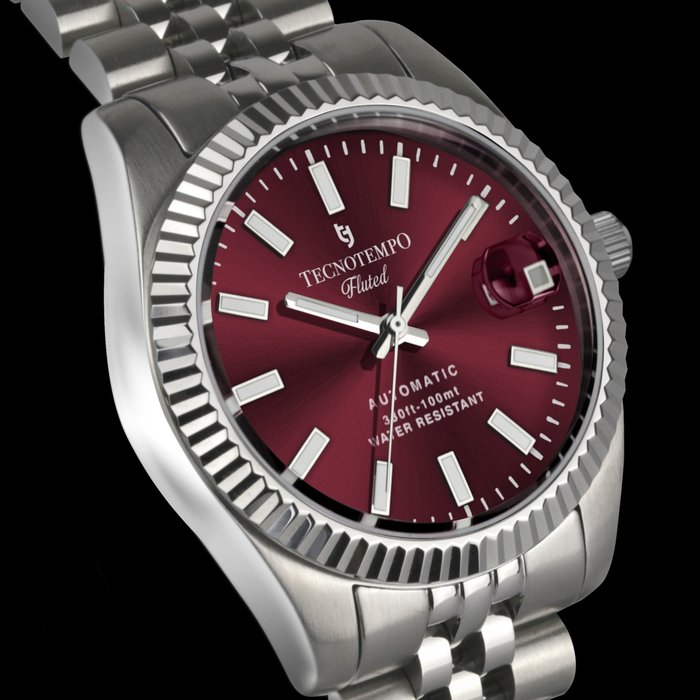 Tecnotempo - Fluted Automatic - "Limited Edition" - - Ingen mindstepris - TT.100.FLR (Red) - Mænd - 2011-nu