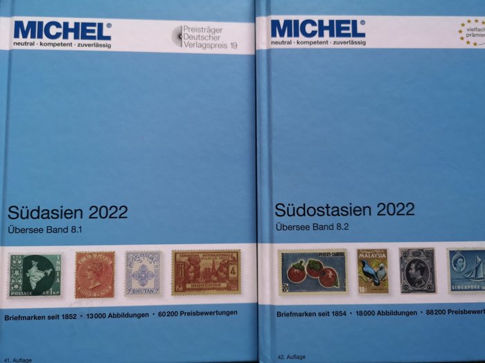 Tyskland Forbundsrepublikken  - Michel Syd-Sydøstasien 2022 - Michel kleur hard kaft delen 81 en 82