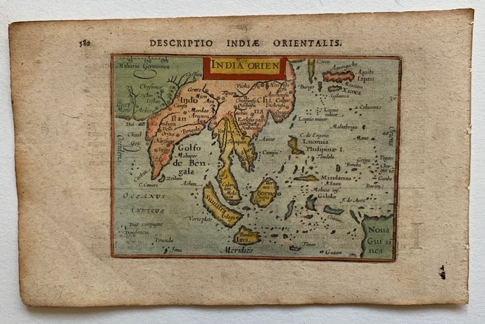 Southeast Asia - Sydøstasien; P. Bertius - India Orien - 1601-1620