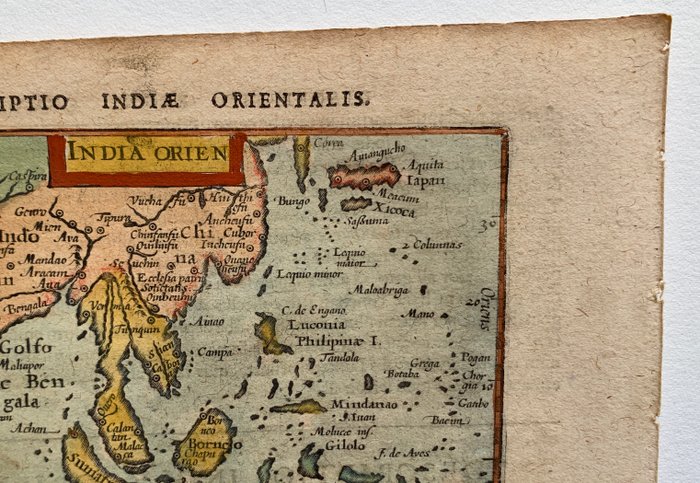 Southeast Asia - Sydøstasien; P. Bertius - India Orien - 1601-1620