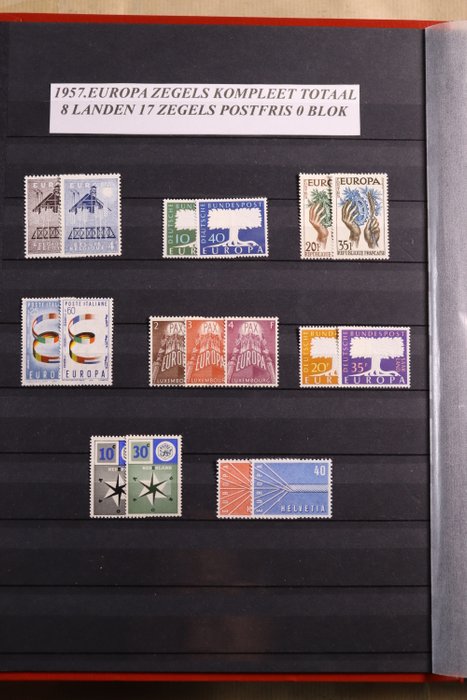 Europa CEPT 1956/1969 - Komplet samling på lagerark - Gratis forsendelse i Holland