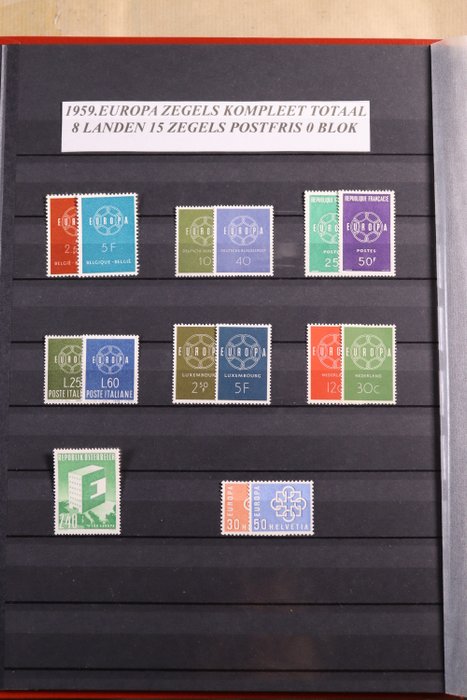 Europa CEPT 1956/1969 - Komplet samling på lagerark - Gratis forsendelse i Holland