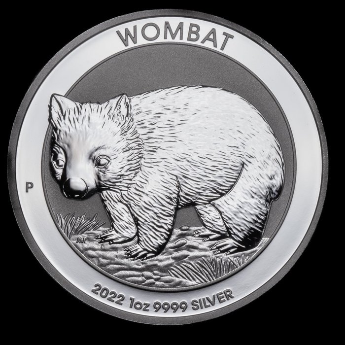 Australien. 1 Dollar 2022 Wombat, 1 Oz (.999)  (Ingen mindstepris)