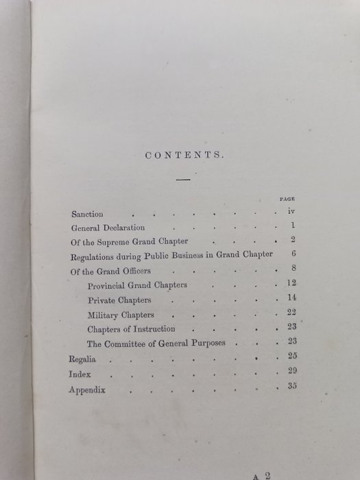 William Gray Clarke - General Regulations Established By the Supreme Grand Chapter for the Government of the Order of the - 1864