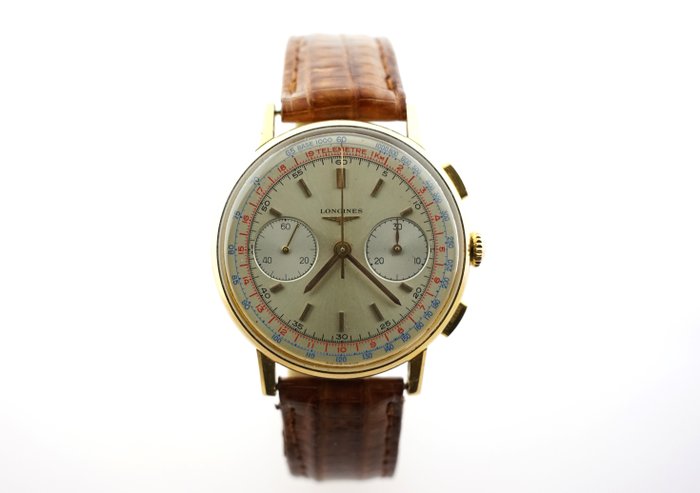 Longines - Chronograph Cal 30 CH Flyback Rose Gold 18K 18 Jewels - Ingen mindstepris - Mænd - 1950-1959