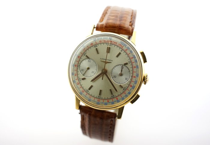 Longines - Chronograph Cal 30 CH Flyback Rose Gold 18K 18 Jewels - Ingen mindstepris - Mænd - 1950-1959