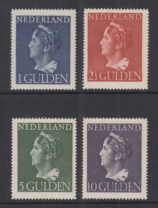 Holland 1946 - Dronning Wilhelmina type 'Konijnenburg' - NVPH 346/349