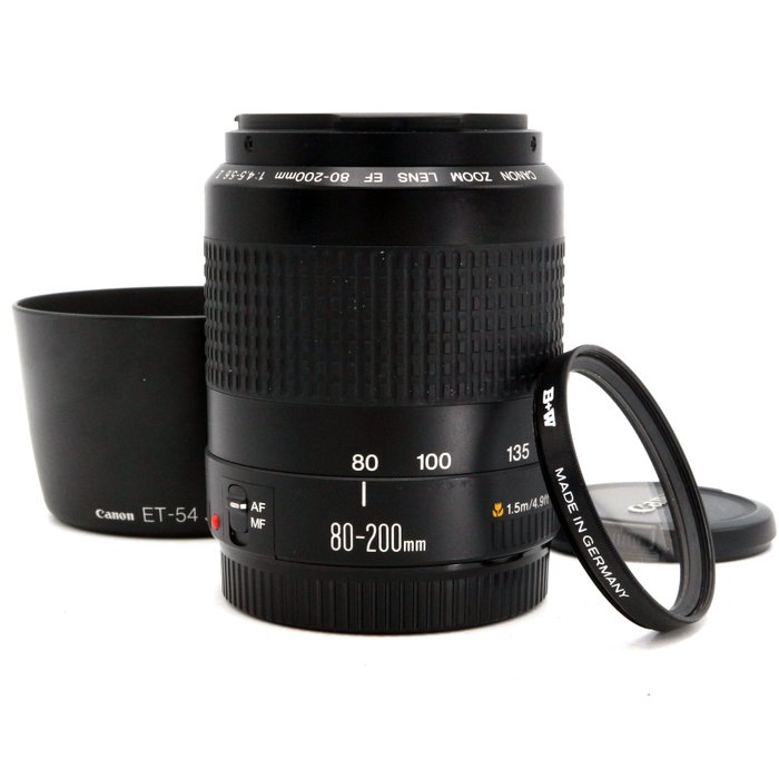 Canon EF 80-200mm f/4.5-5.6 II Full Frame Tele Zoom Lens met ET-54 zonnekap Zoomobjektiv