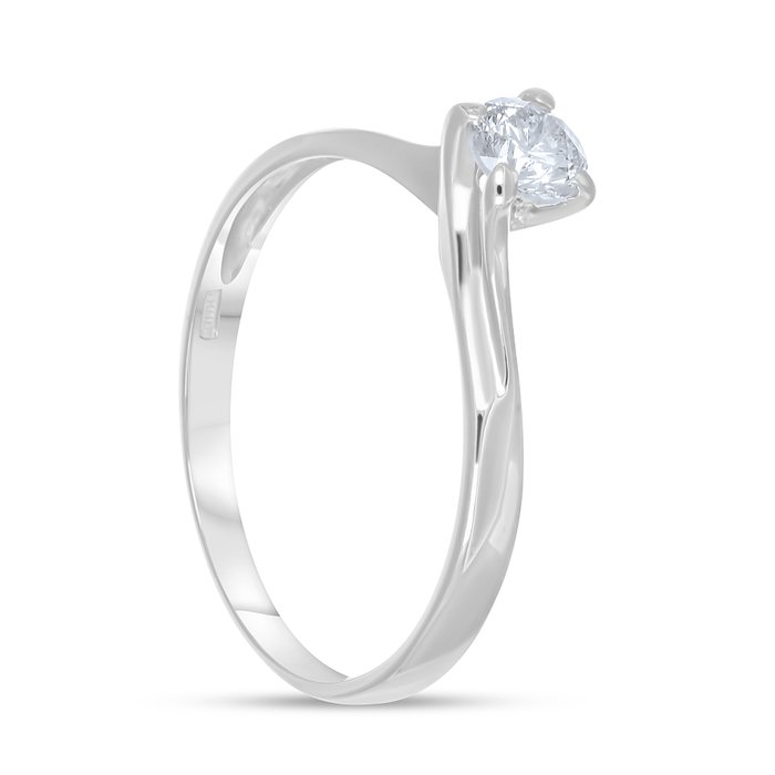 Ring - 18 kraat Hvidguld -  0.30ct. tw. Diamant (Natur)