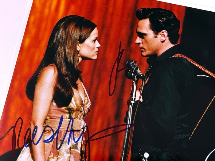 Joaquin Phoenix  Reese Witherspoon - Authentic Dual Signed Photo from "Walk the Line" - with LOA