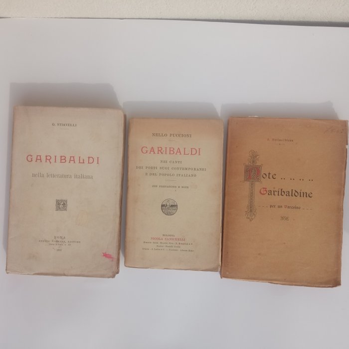 Giuseppe Garibaldi - Lot with 3 books - 1901-1920