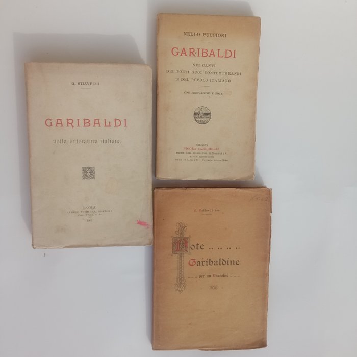 Giuseppe Garibaldi - Lot with 3 books - 1901-1920