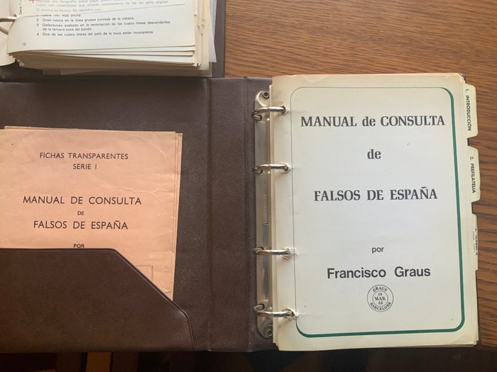 Spanien 1850/1940 - Falsk referencemanual af Francisco Graus