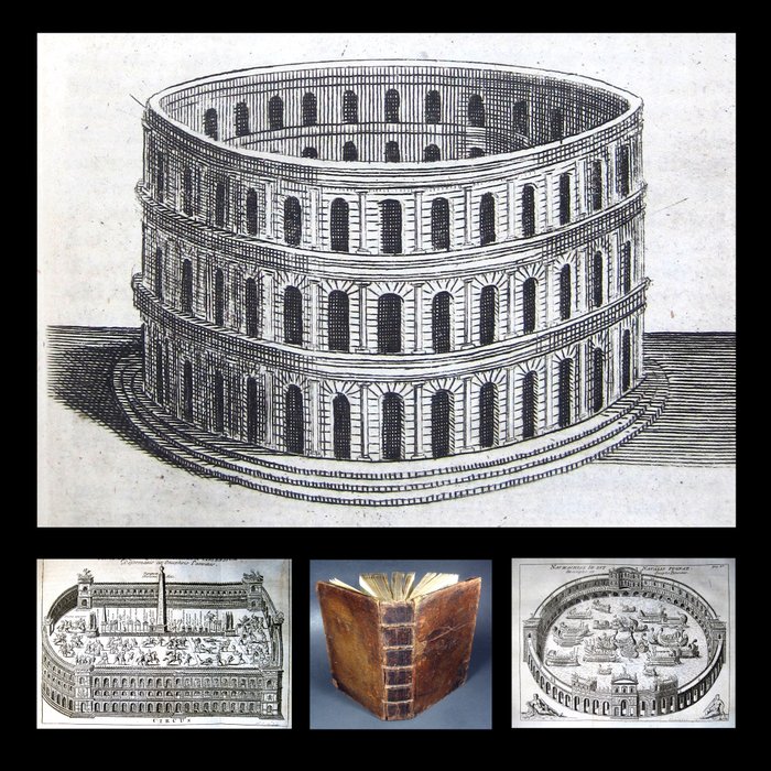 Kennett - Año 1737 Monumentos de Roma Romae Antiquae Notitia or The antiquities of Rome 14 grabados - 1737