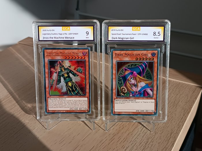 Konami - 2 Card - Jinzo the Machine Menace  Dark Magician Girl