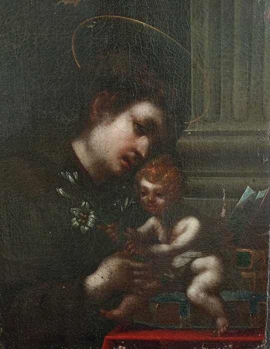 Scuola italiana (XVI-XVII) - Sant'Antonio con Bambino