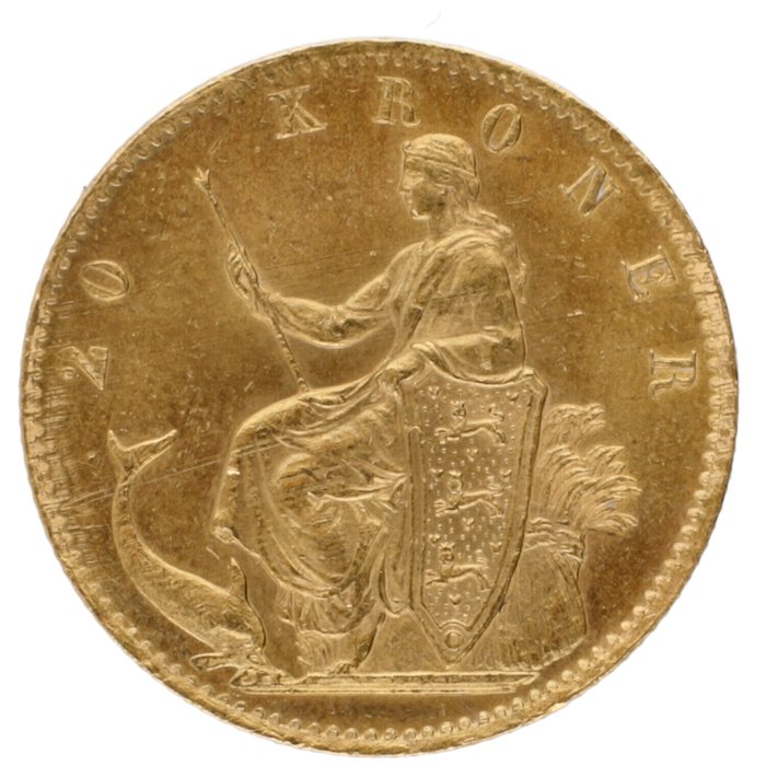 Danmark. Christian IX. 20 Kroon 1876