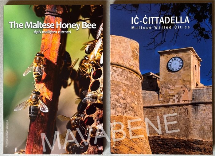 Malta. 2 Euro 2024 "Honey Bee" + "Cittadella" (2 monete)  (Ingen mindstepris)