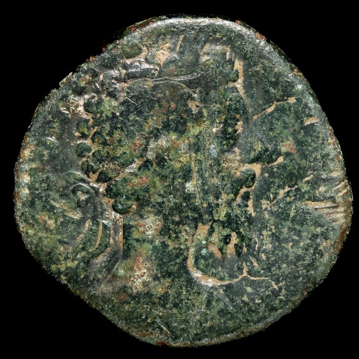 Romarriket. Lote de 6 monedas Æ incl.: Ases y Sestercios de Trajano, Vespasiano y Marco Aurelio  (Ingen mindstepris)