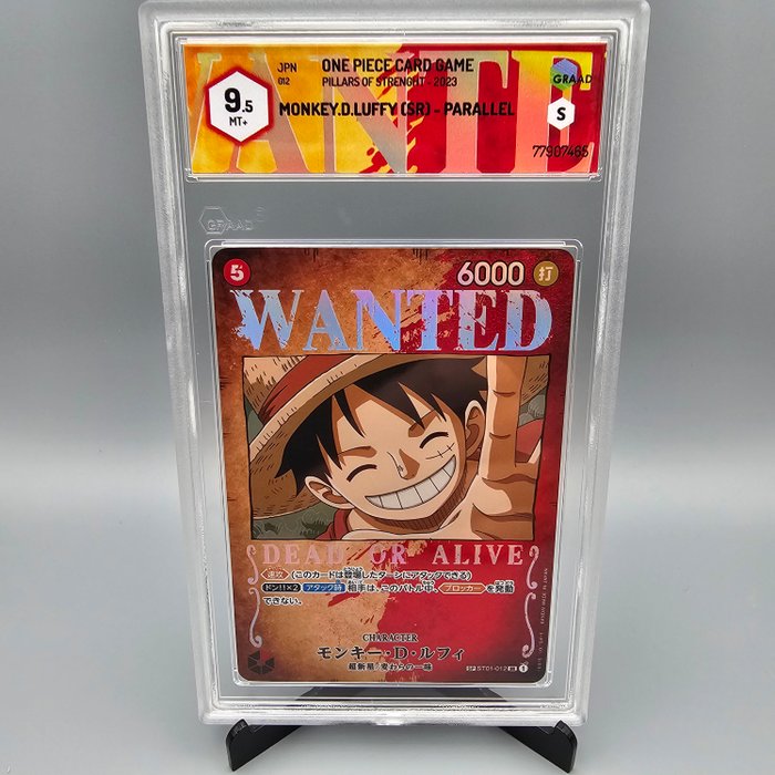 Monkey.D.Luffy SP [Wanted] ST01-012 SR Graded card - Graad 9.5