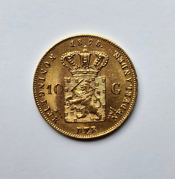 Holland, Utrecht Willem III. 10 Gulden 1875