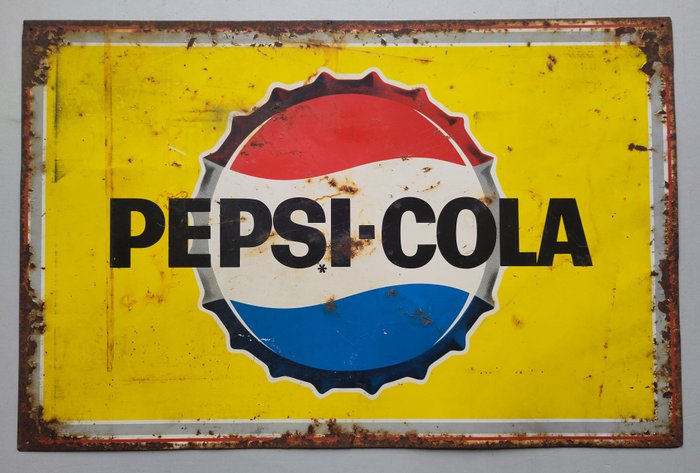 Pepsi-Cola - Reklameplakat - metalplade