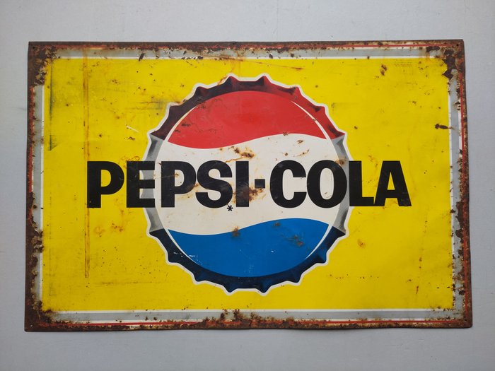 Pepsi-Cola - Reklameplakat - metalplade