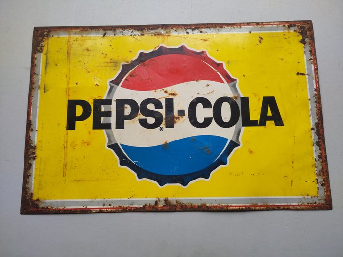 Pepsi-Cola - Reklameplakat - metalplade