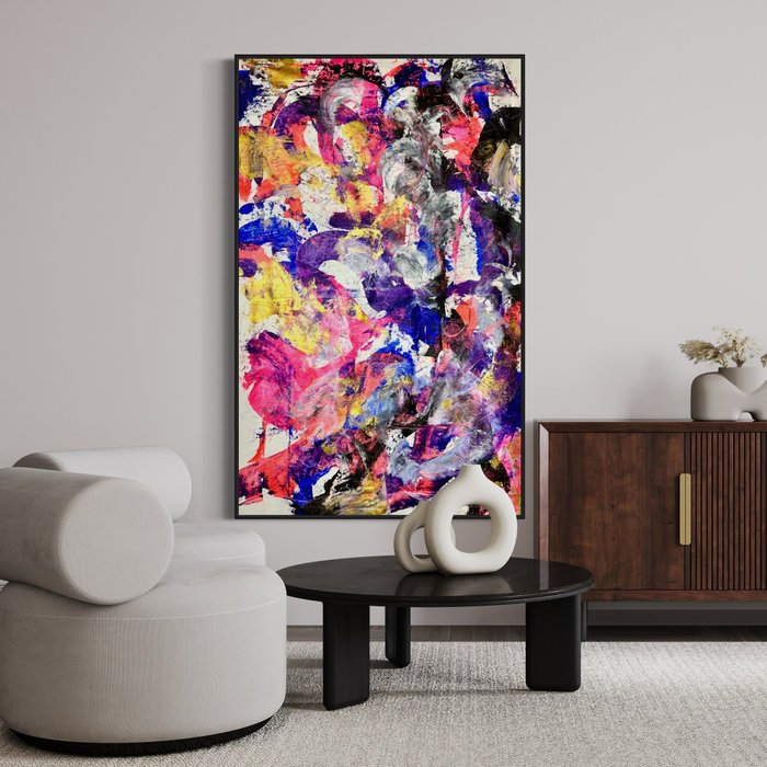 Timo Wedell (1994) - Dark Flower Touch Abstract - XXL