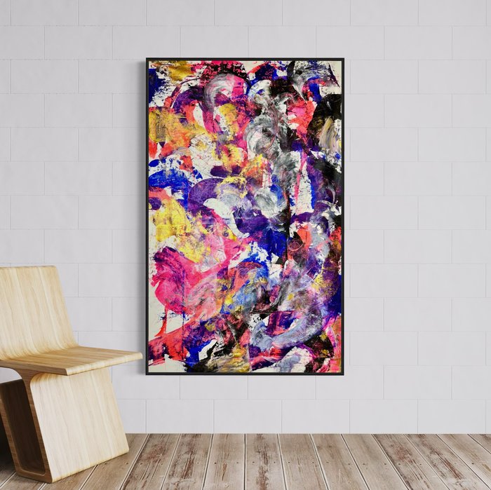 Timo Wedell (1994) - Dark Flower Touch Abstract - XXL