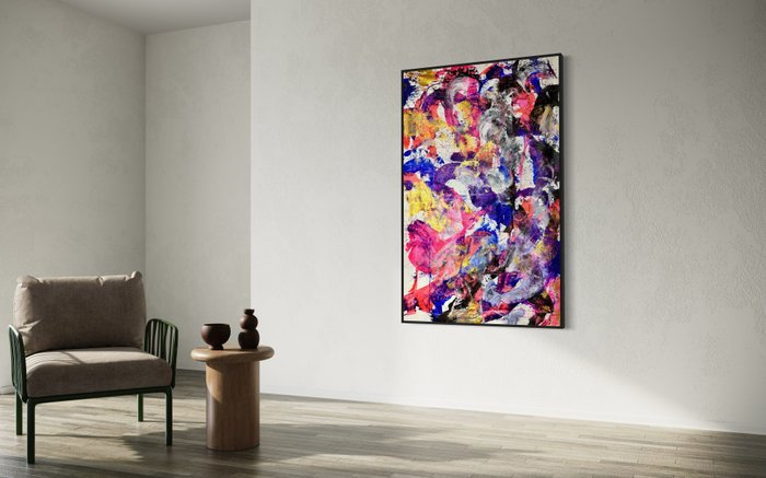 Timo Wedell (1994) - Dark Flower Touch Abstract - XXL