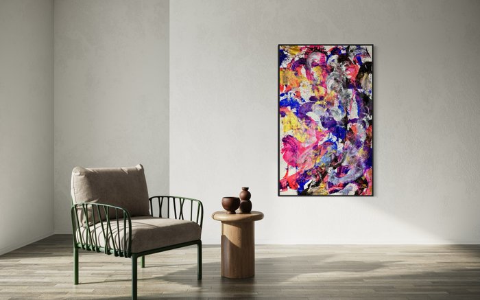 Timo Wedell (1994) - Dark Flower Touch Abstract - XXL