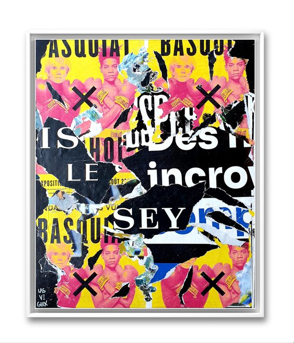 lasveguix (1986) - Basquiat X Warhol décollage urbain