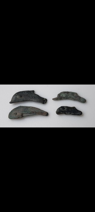 Sarmatia Olbia Lot of 4 cast Æ pieces Circa 5th century BC  (Ingen mindstepris)