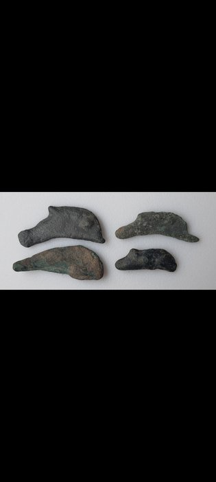 Sarmatia Olbia Lot of 4 cast Æ pieces Circa 5th century BC  (Ingen mindstepris)