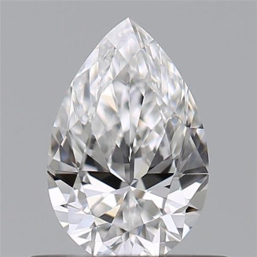 1 pcs Diamant  (Natur)  - 0.60 ct - Pære - D (farveløs) - VVS2 - Gemological Institute of America (GIA)