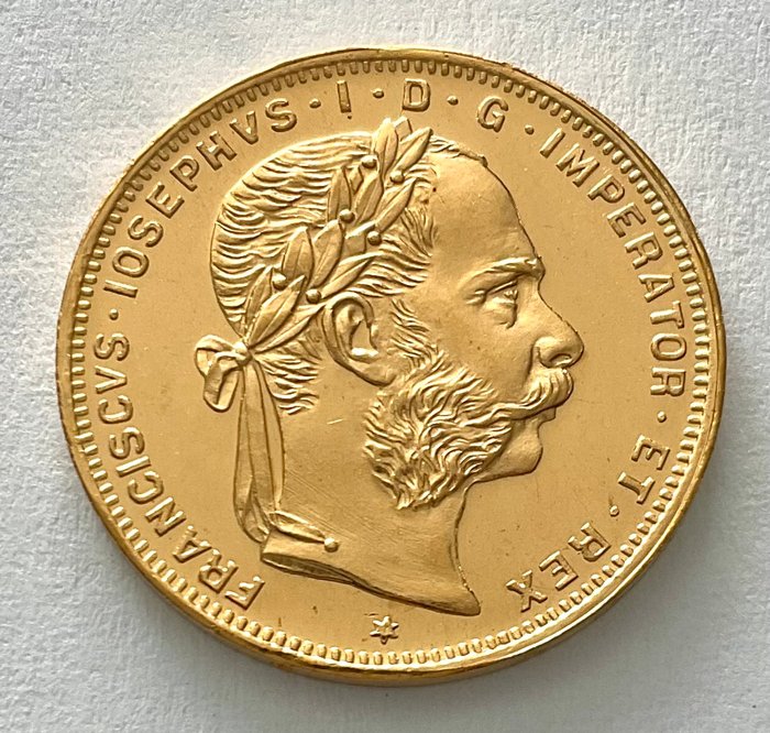 Østrig. 8 Florins/20 Francs 1892 - Franz Joseph I. (Neuprägung)