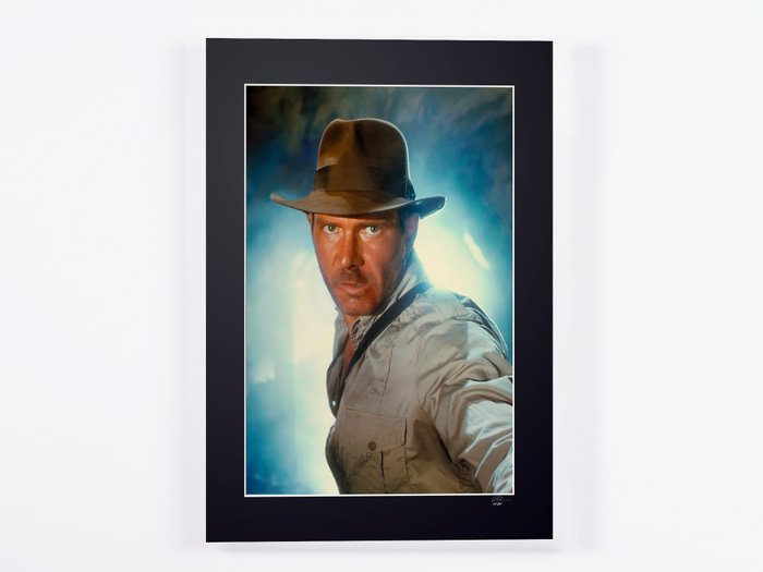 Harrison Ford - The Temple of Doom (1984) - Fine Art Photography - Luxury Wooden Framed 70X50 cm - Limited Edition Nr 02 of 30 - Serial ID 16790 - Original Certificate (COA) Hologram Logo Editor and QR Code - 100% New items