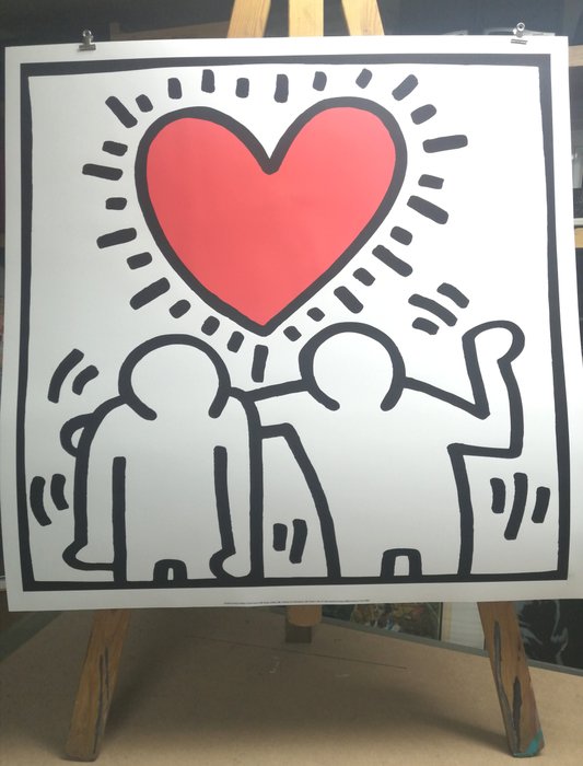 Keith Haring - A heart in Love - Big Size