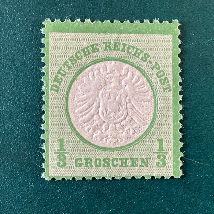 Tyske Kejserrige 1872 - 1/3 Groschen stor Brutschild - Michel 17