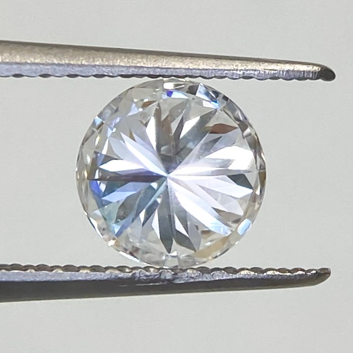 1 pcs Diamant  (Natur)  - 0.85 ct - Rund - D (farveløs) - VS1 - HRD Antwerpen