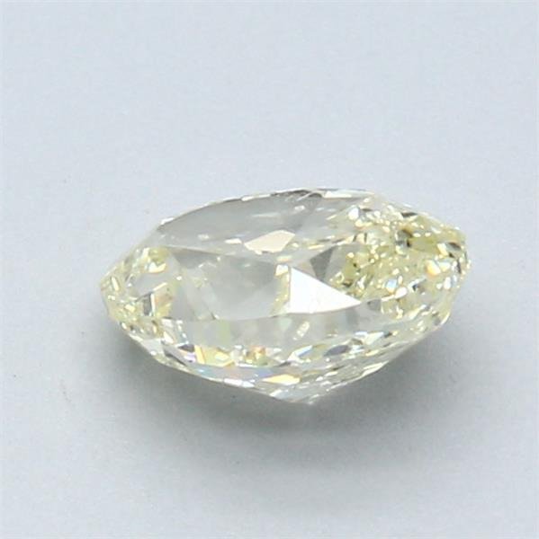 1 pcs Diamant  (Naturfarvet)  - 1.00 ct - Oval - Light Gul - SI1 - Gemological Institute of America (GIA)