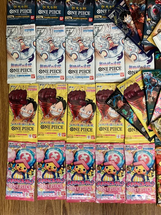 Bandai - 60 Booster pack - 10 different packs 6 sets - ONE PIECE CARD GAME Japanese