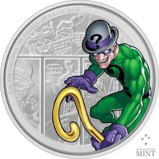 Niue 10 Dollars 2023 DC Villains - Riddler 3 Oz (999)